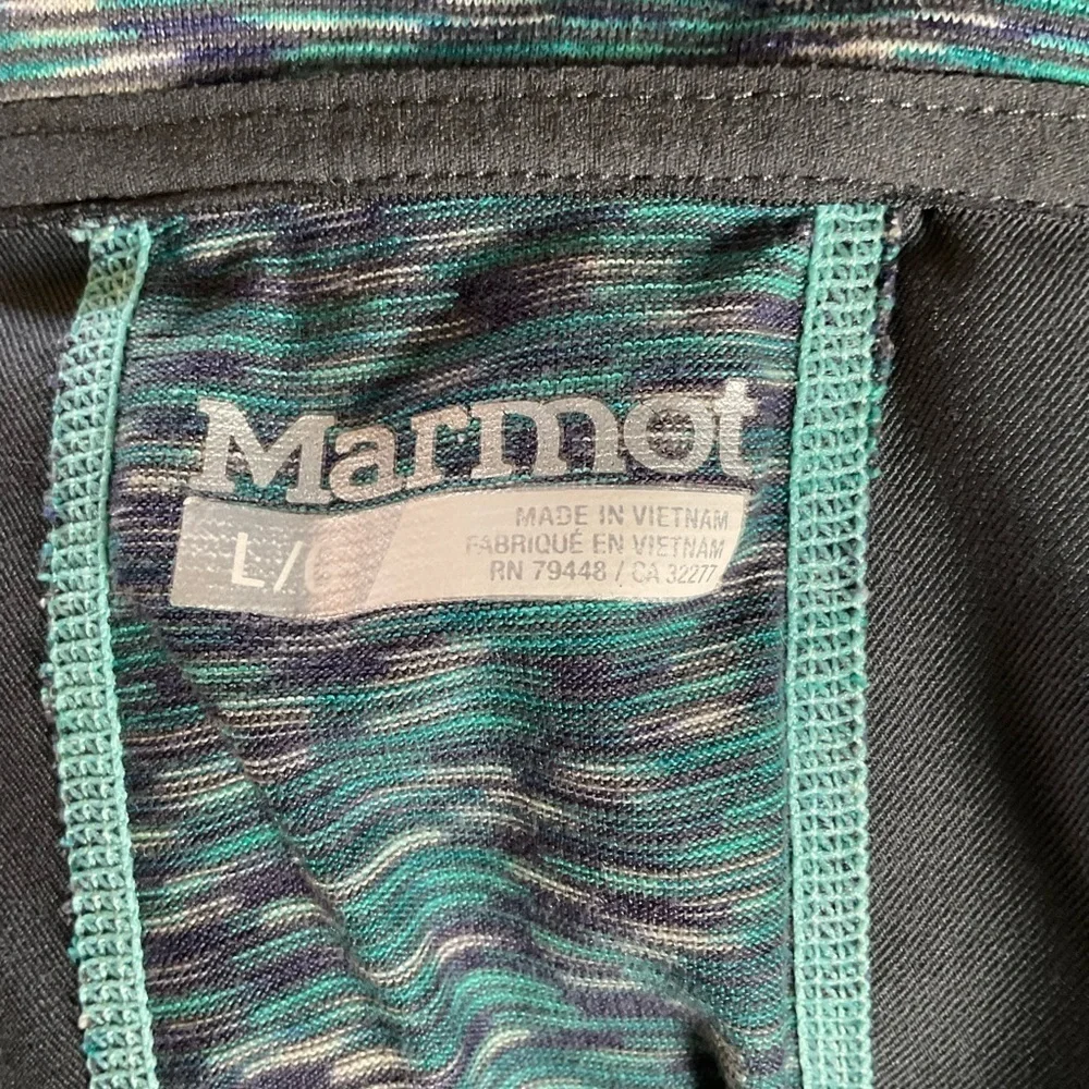 Marmot Full Zip Stretch Activewear Fleece Lined Warm Up Jacket Women’s Size L